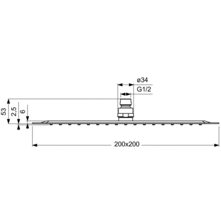 верхний душ ideal standard idealrain luxe b0387my