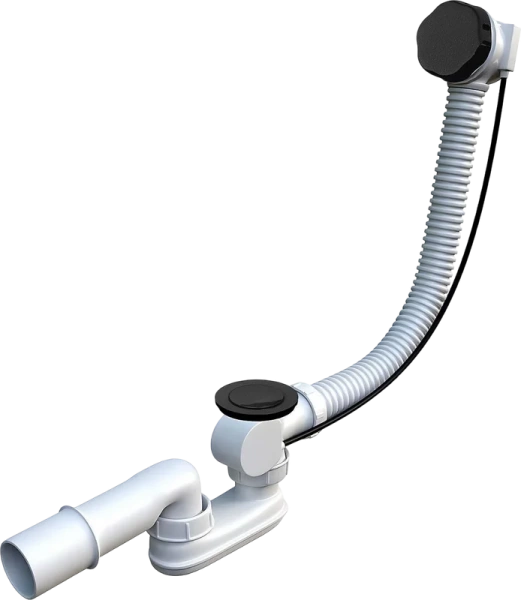 Слив-перелив Toni Arti BS TA-BS-100B 52 мм, полуавтомат, матовый черный