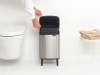 мусорное ведро brabantia bo hi 227189 7 л, матовая сталь