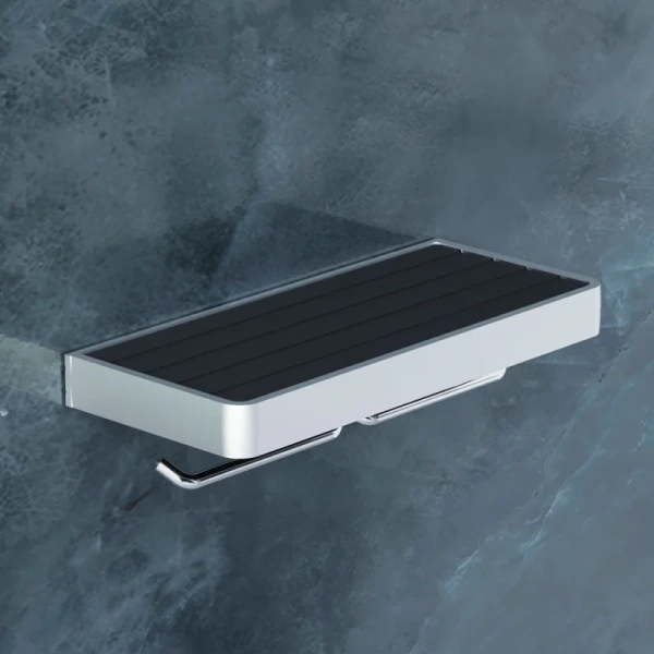 Держатель туалетной бумаги Damixa Jupiter DA77341900 с полкой для телефона, двойной