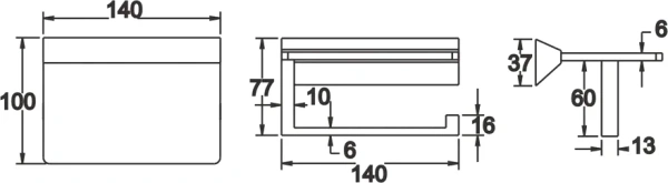Держатель туалетной бумаги Rose RG1605 хром