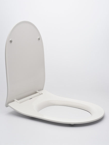 сиденье для унитаза aquame aqm1202 тонкое, быстросъемное, с микролифтом, цвет белый