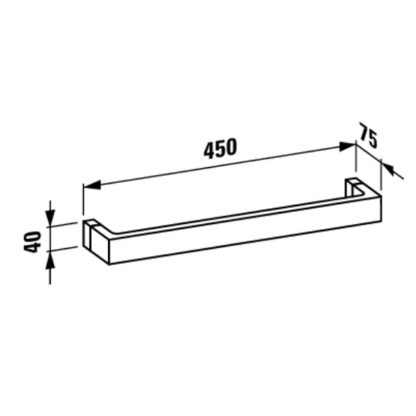 Полотенцедержатель Laufen Kartell 3.8133.1.084.000.1
