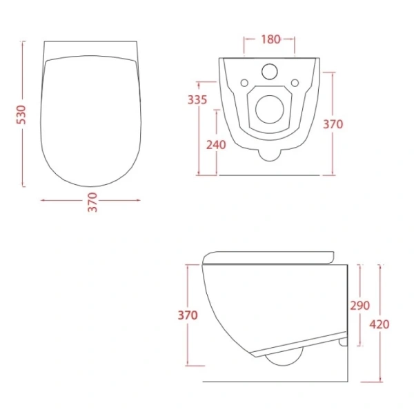 унитаз подвесной безободковый artceram file 2.0 flv004 17 30, без сиденья, черный матовый
