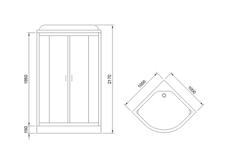 душевая кабина royal bath rb 100hk6-wt