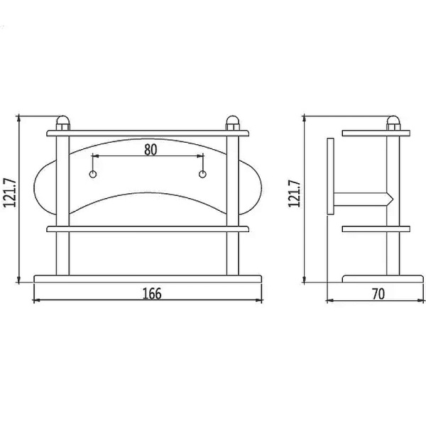 Держатель для зубных щеток Haiba HB102 цвет хром