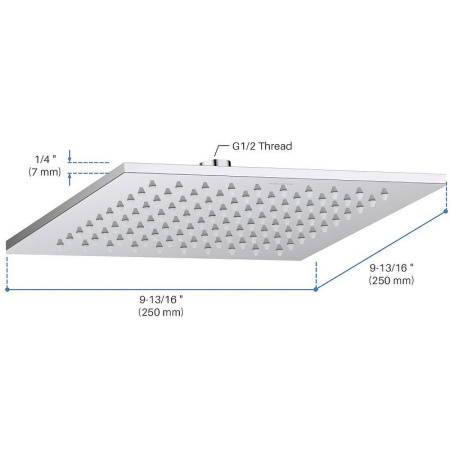 верхний душ aquatek aq2076cr хром