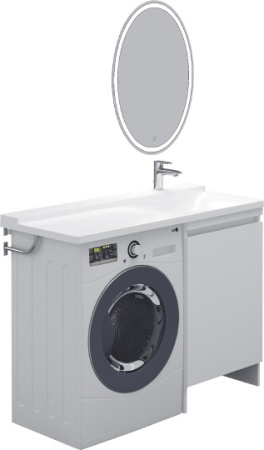 раковина над стиральной машиной цвет и стиль белуччи нф-00006949 120x50.8 см l, белая