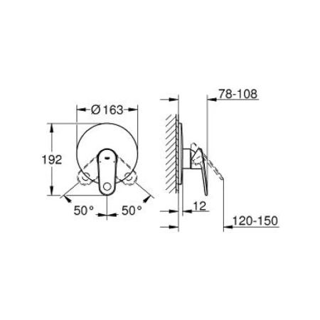 смеситель для душа grohe europlus 19537002