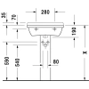 раковина подвесная 55 см duravit starck 3 0300550000