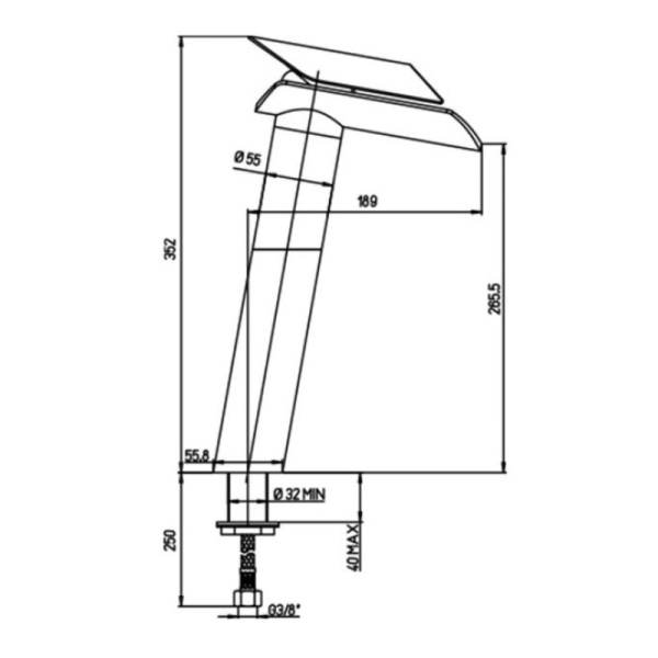 смеситель для раковины paini morgana 73pw205vrll цвет никель \ стекло