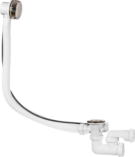 слив-перелив для ванны wirquin 30975014 40 мм, полуавтомат, хром