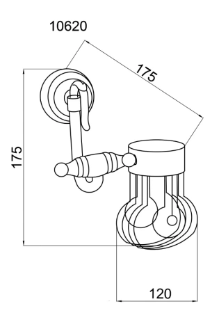 держатель для освежителя воздуха boheme medici 10620 бронза