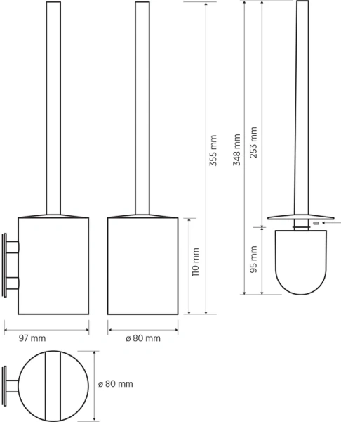 Ёршик для унитаза Bemeta Easy 163113065 сталь Ёршик для унитаза Bemeta Easy 163113065 сталь