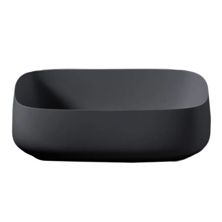 Раковина ArtCeram Cognac Quadro COL009 37 00 накладная, без отв., без перелива, на столешницу, Saniglaze, 56x41xh15.5 см, denim (джинсовая ткань)