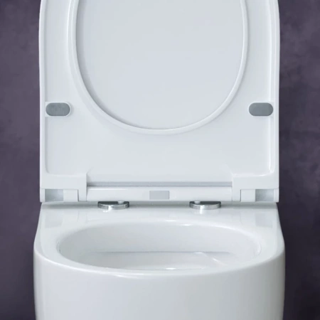 комплект унитаза с инсталляцией berges ego rimless 047253 с сиденьем микролифт и клавишей смыва хром