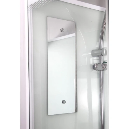 душевая кабина river tana 100x80x15 10000003119 профиль белый задняя стенка белая