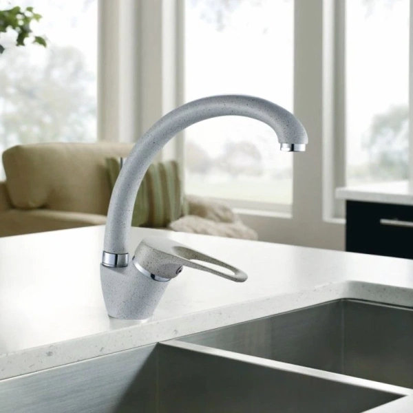 смеситель для кухни haiba hb4113-8 цвет серый