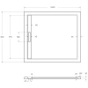 душевой поддон из искусственного камня cezares tray as 100x90 tray-as-ah-100/90-30-w белый