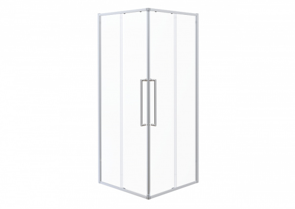 душевой уголок esbano surf ess-90kv-c 90х90 см, профиль хром, стекло прозрачное