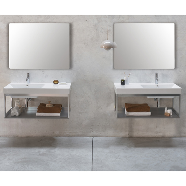 раковина catalano zero 0121031001 100x50 см чаша справа, с 1 отв., белый глянцевый