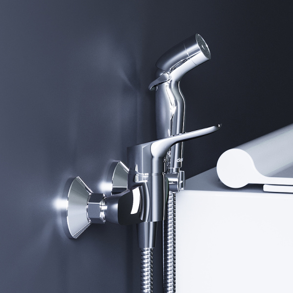 гигиенический душ со смесителем damixa jupiter 778000000 хром
