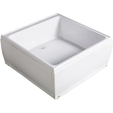 душевая кабина river tana 90x90x38 10000003115 профиль белый задняя стенка белая