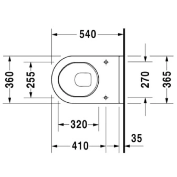 унитаз подвесной duravit starck 3 2200090000, без сиденья, цвет белый.