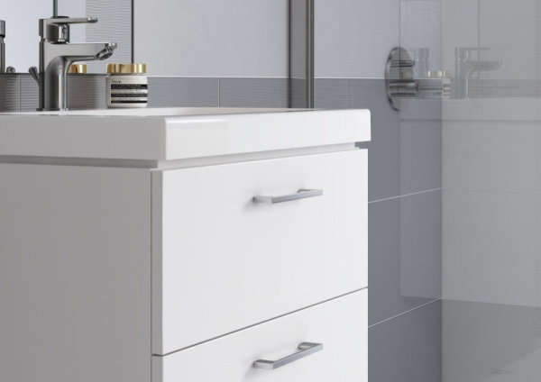 тумба под раковину cersanit lara 80 sz-lara-co80/wh подвесная белая