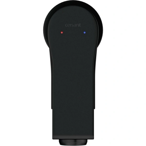 смеситель cersanit brasko black a63110 для биде, без донного клапана, черный матовый