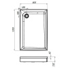 душевой поддон am.pm gem 120×80 w90t-404-12080w белый