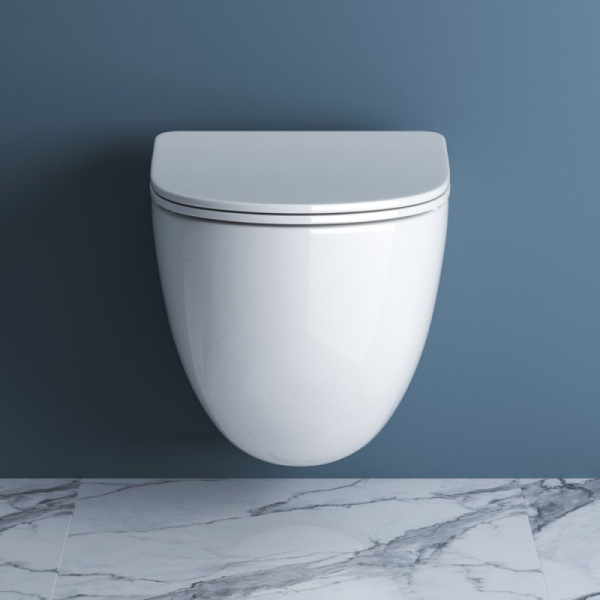 унитаз подвесной безободковый belbagno amanda bb051chr, без сиденья, цвет белый