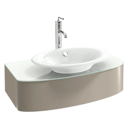 Тумба серый титан глянец 83 см Jacob Delafon Presquile EB1106-N21 Тумба серый титан глянец 83 см Jacob Delafon Presquile EB1106-N21