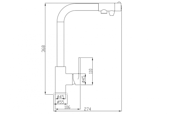 смеситель для кухни zorg steel hammer sh 572 bronze