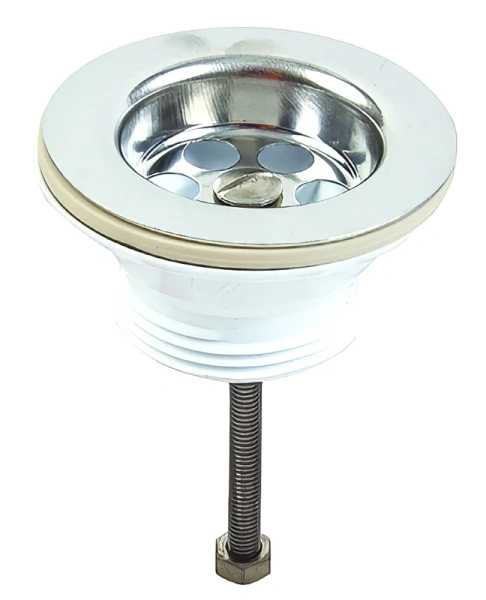 Донный клапан Wirquin 30718055 для раковины, без перелива, хром