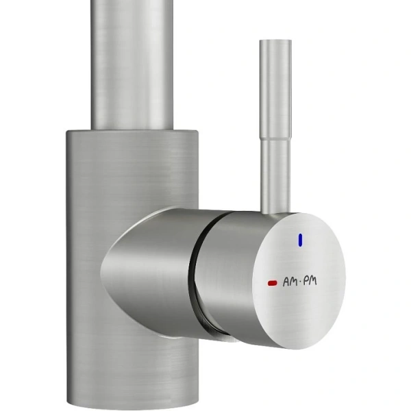 смеситель для кухни am.pm x-joy s f85b07511 coolstart, с выдвижным изливом, сатин