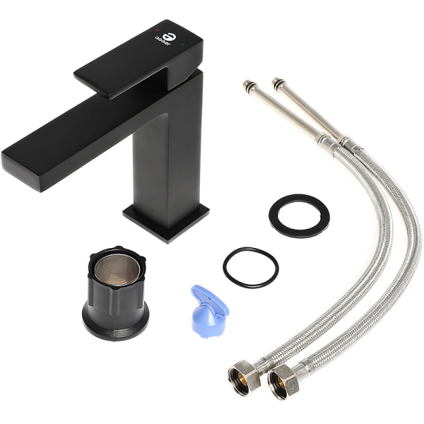 смеситель для раковины agger great a2802144 черный матовый