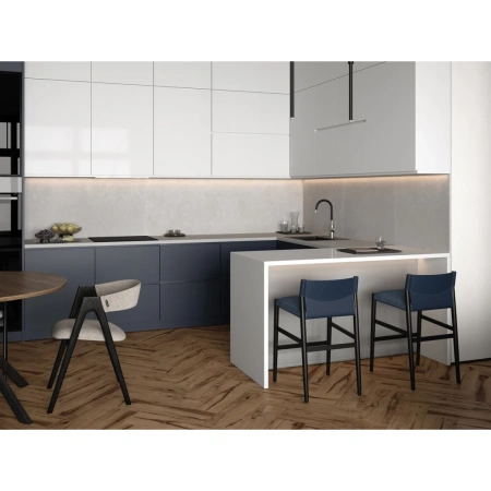 смеситель для кухни cersanit melar a68235 с гибким изливом, сатин/черный