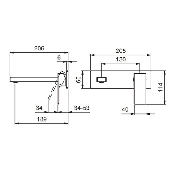 смеситель для раковины fantini mint 34 02 f813b