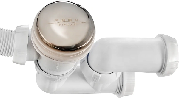 слив-перелив для ванны wirquin 30718585 52 мм, клик-клак, хром