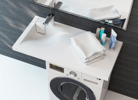 раковина над стиральной машиной цвет и стиль сиеста нф-00007859 100 l