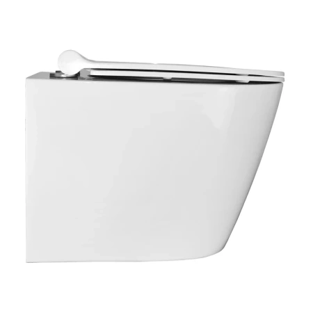унитаз azario nova az-2217 подвесной, безободковый, с сиденьем микролифт, 48x35x34.5 см, белый