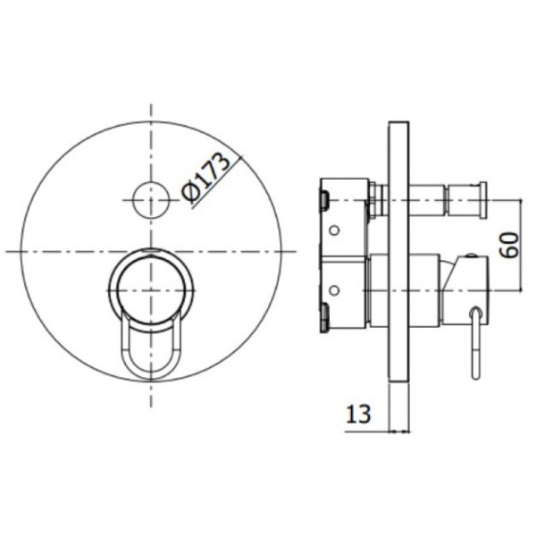 смеситель paffoni joker jkbox015cr для ванны и душа, встраиваемый, с внутренней частью, хром глянцевый