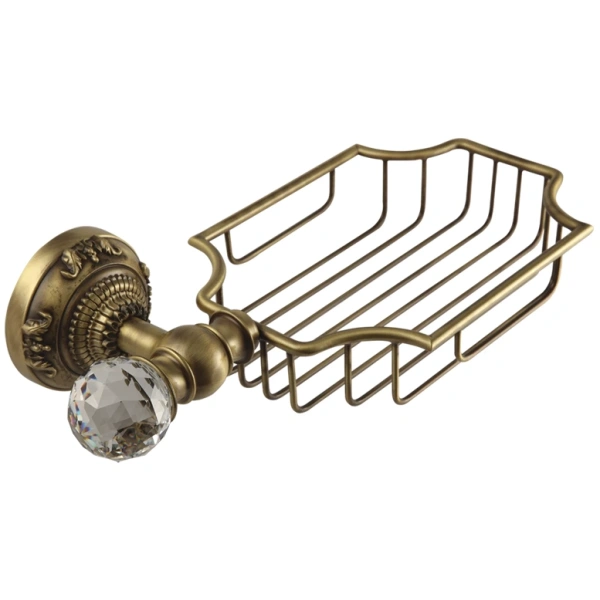 Полка корзина Migliore Cristalia 16781 цвет бронза с кристаллом Swarovski
