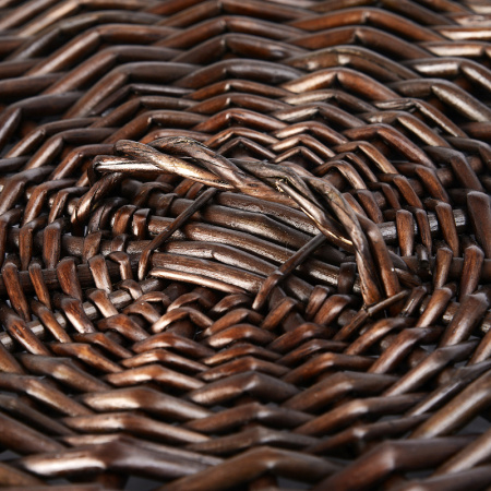 корзина для белья wasserkraft donau wb-530-m цвет темно-коричневая