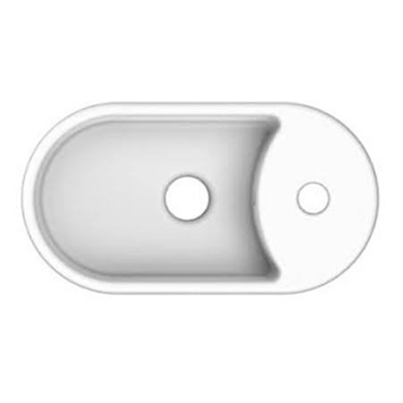 раковина scarabeo seventy 8093 накладная, овальная, 41x22 см, белая