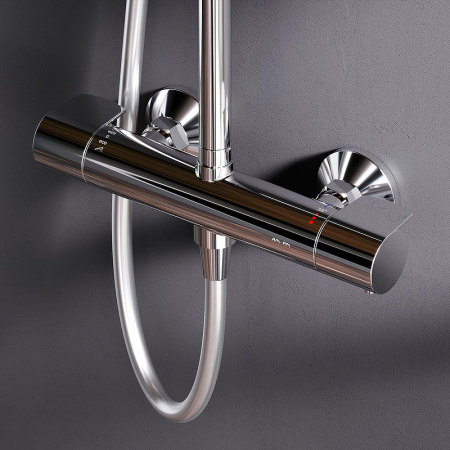 душевая система am.pm x-joy f0785a400 с термостатом, цвет хром