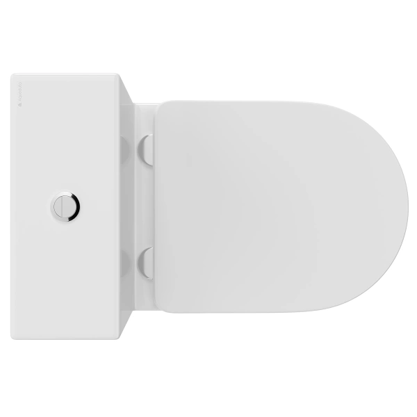 унитаз компакт aqueduto cone aqdscon10 напольный, безободковый, с бачком, сиденье с микролифтом, 63x38.5 см, белый глянцевый