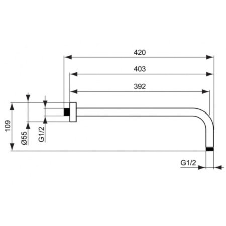 душевой комплект 303 мм ideal standard ceratherm t100 a7573a5