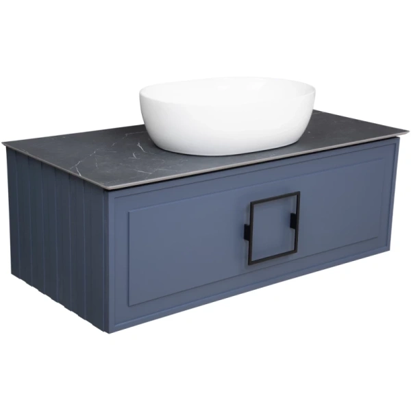 тумба синий матовый 97,6 см la fenice cubo fnc-01-cub-bg-100